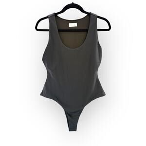 Pink Lilly Ladies Black Sleeveless Buttery Soft Bodysuit Sz M | NWOT -NEVER WORN